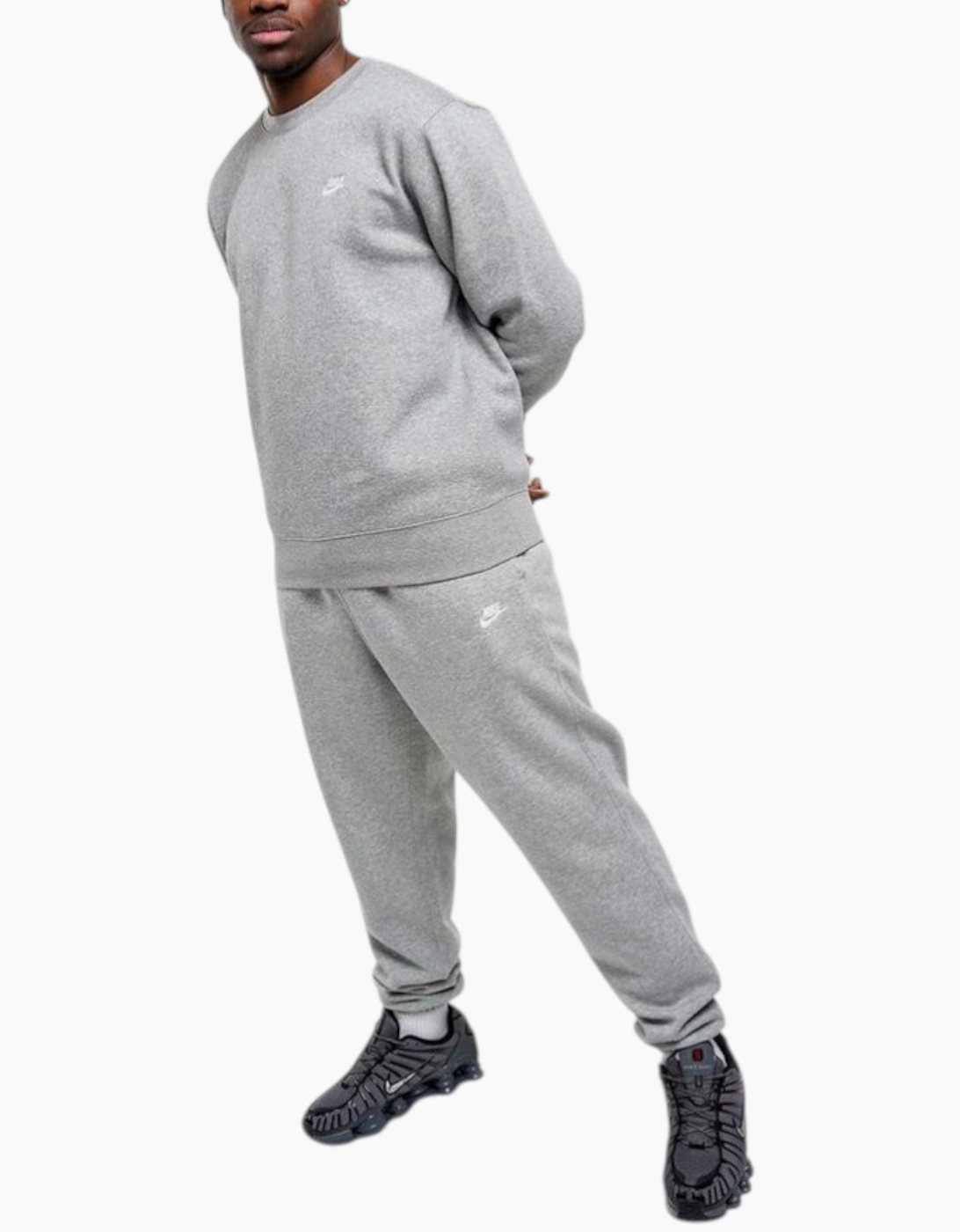 Nike Club Mens Tracksuit Crew Neck Pullover Sweatshirt Fleece