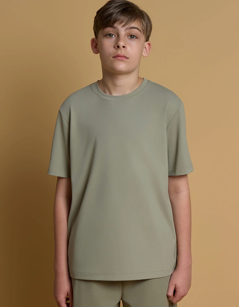 Blanca Sport Boys Elevated Active T-Shirt in Green
