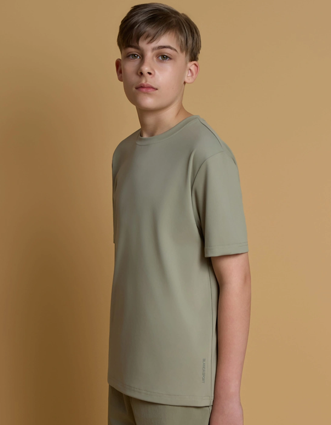 Blanca Sport Boys Elevated Active T-Shirt in Green