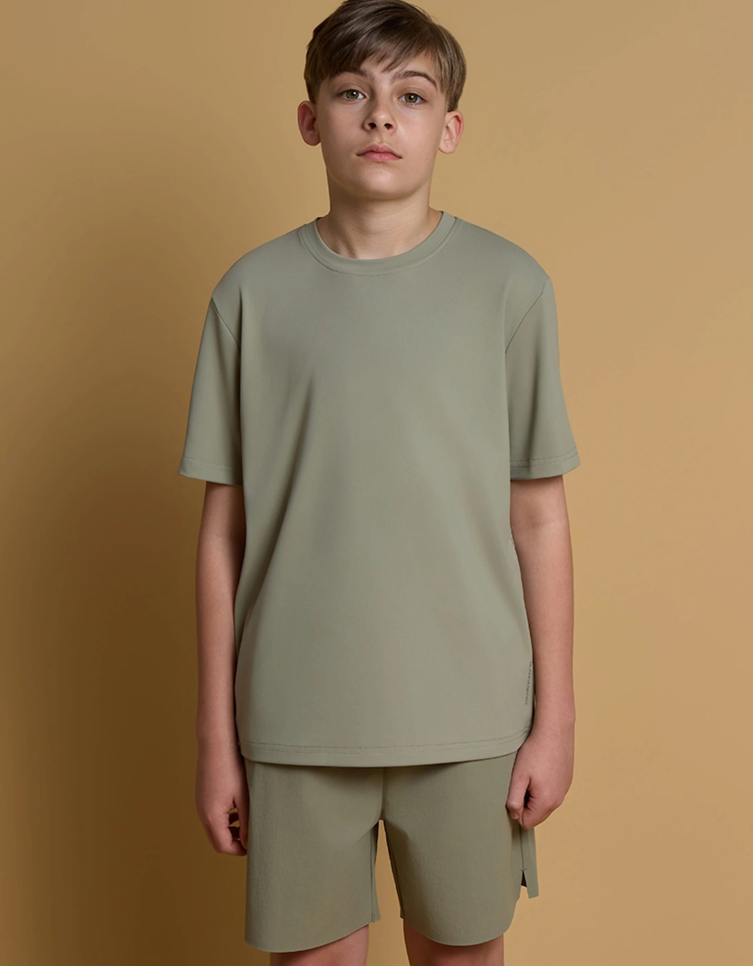 Blanca Sport Boys Elevated Active Shorts in Green