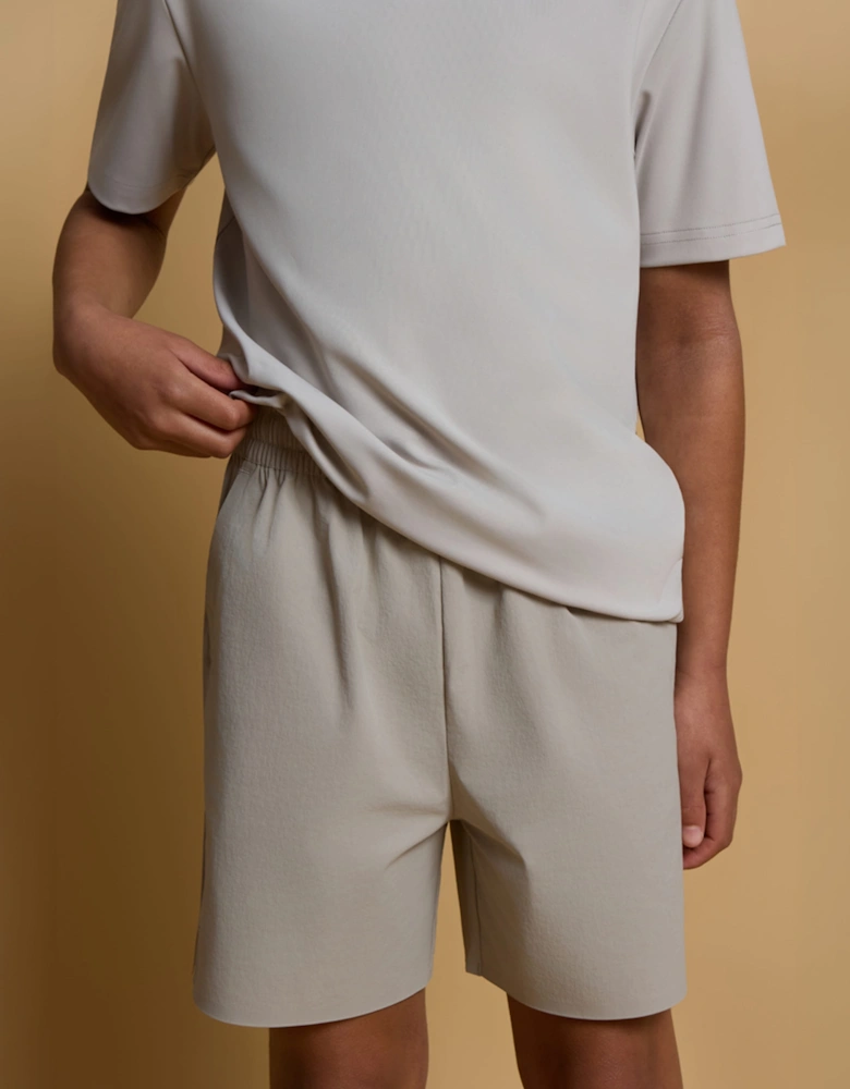 Blanca Sport Boys Elevated Active Shorts in Grey
