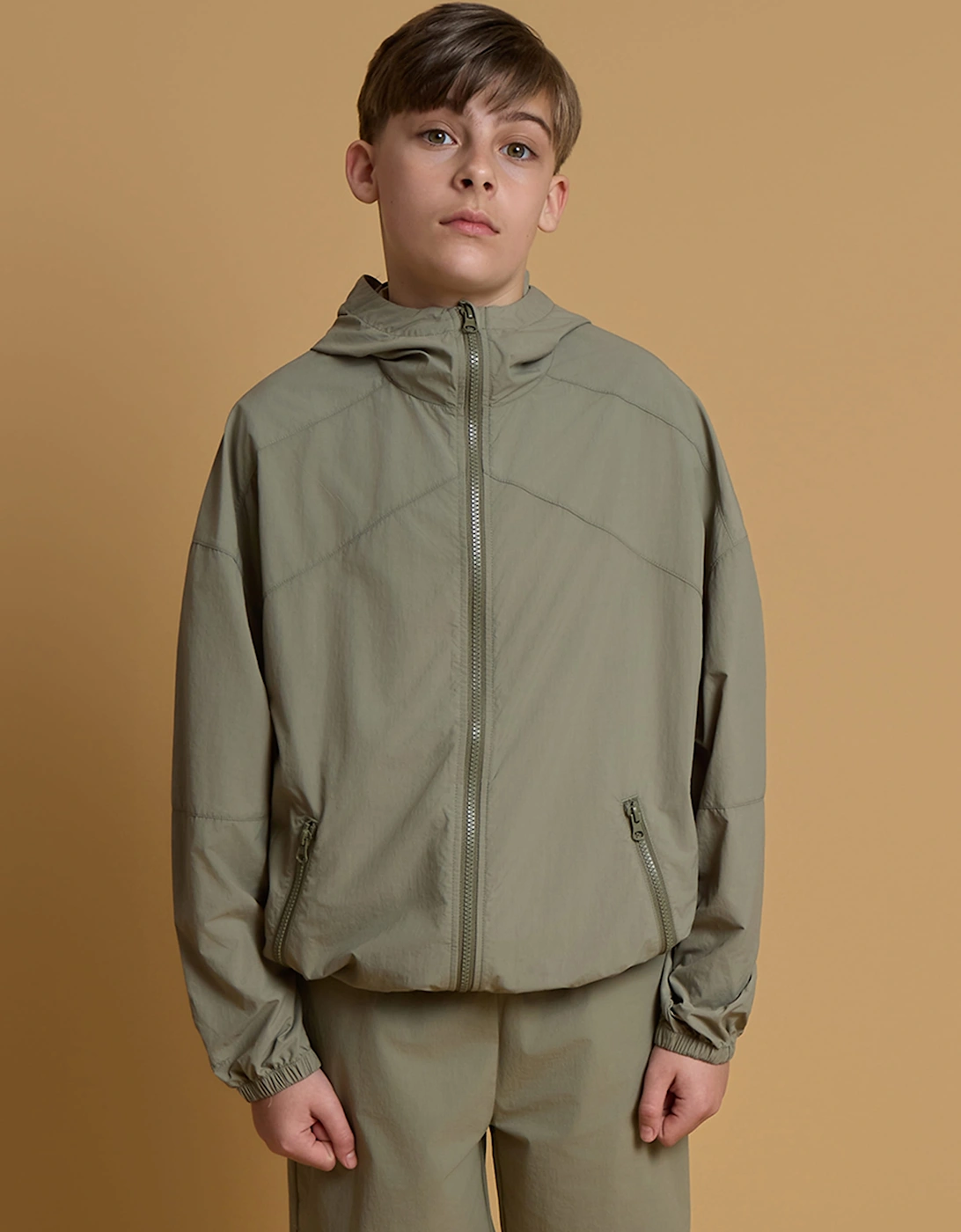 Blanca Sport Kids Elevated Windbreaker in Green, 5 of 4