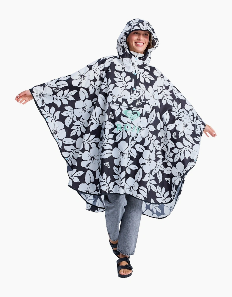 Roxy Womens Midnight Rain Poncho