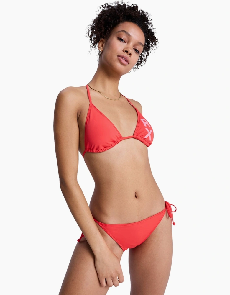 Roxy Womens Solid Essentials Two Piece Tiki Tri Bikini