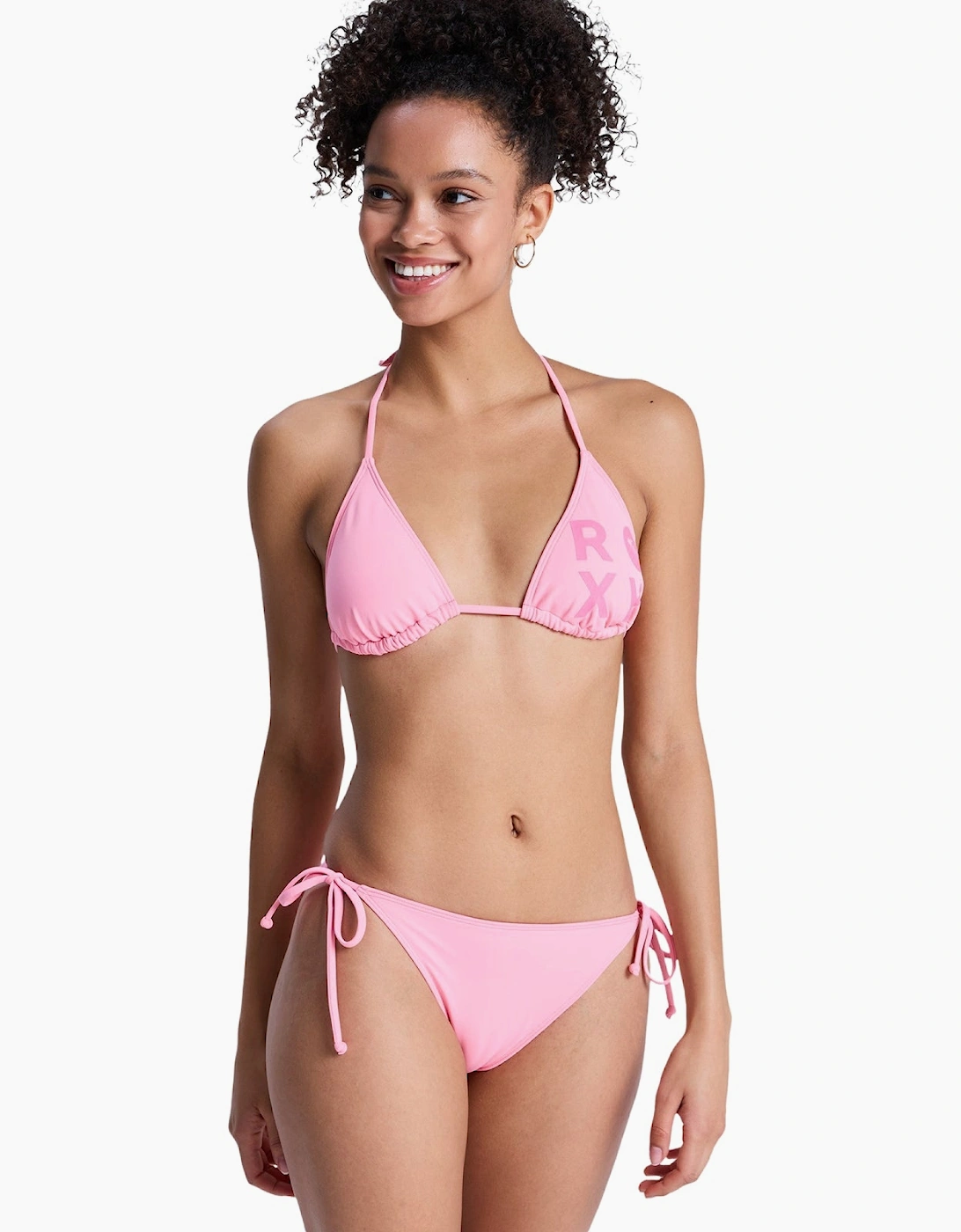 Roxy Womens Solid Essentials Two Piece Tiki Tri Bikini