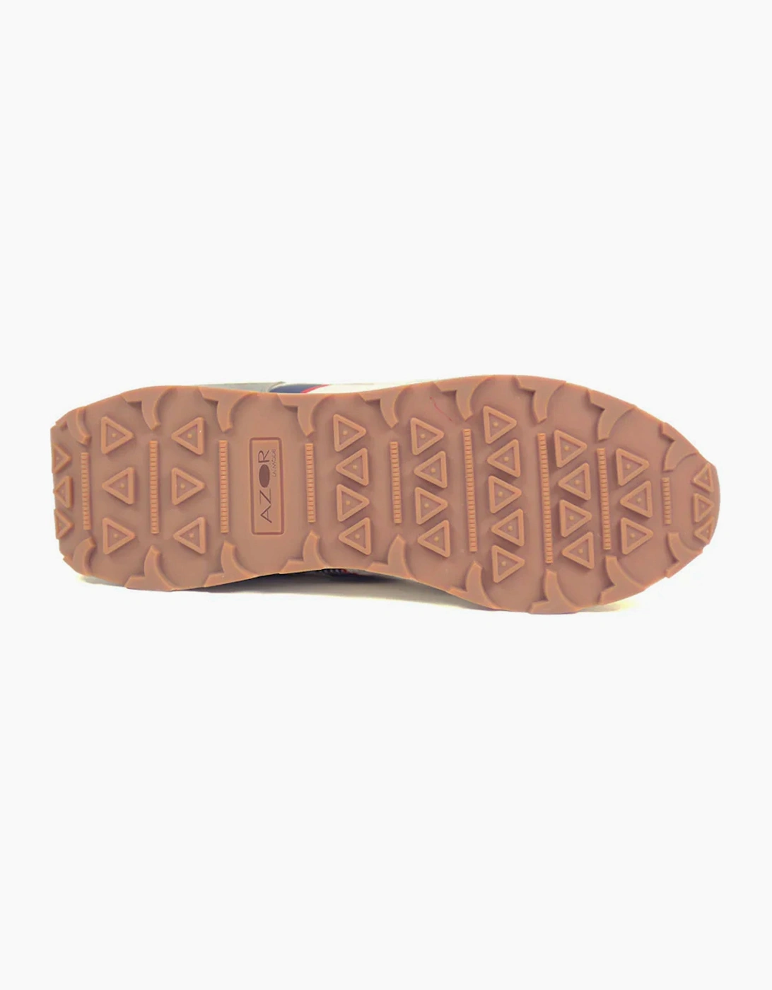 Azor mens Sneaker Slate Beige/Brown/Navy