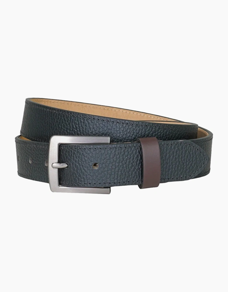 Sophos Barwell contrast keeper block edge belt BLACK BROWN