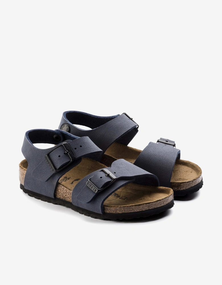 BIRKENSTOCK Boys New York Sandals in Navy