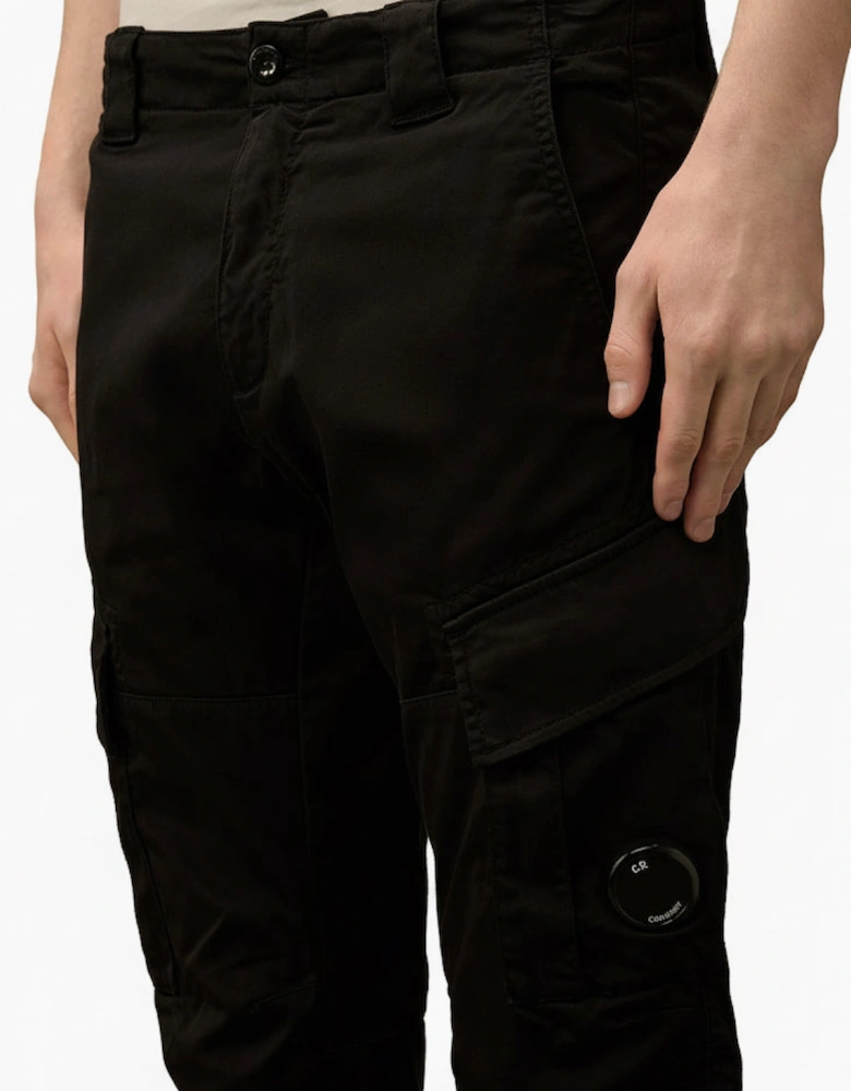 Stretch Satin Lens Cargo Pants