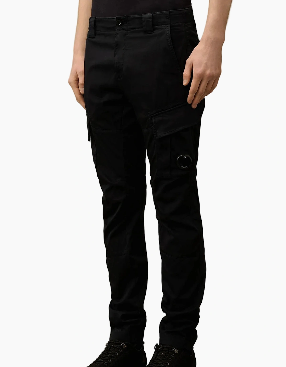 Stretch Satin Lens Cargo Pants