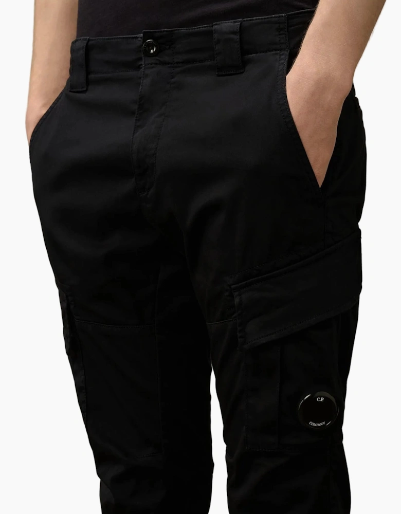 Stretch Satin Lens Cargo Pants
