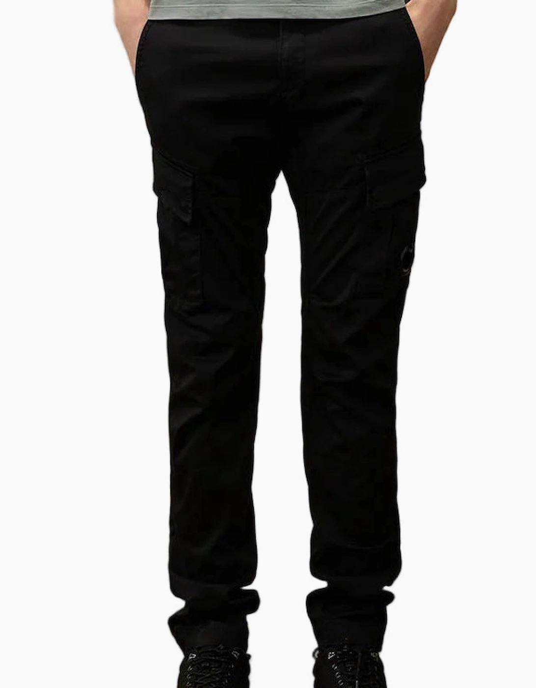 Stretch Satin Lens Cargo Pants