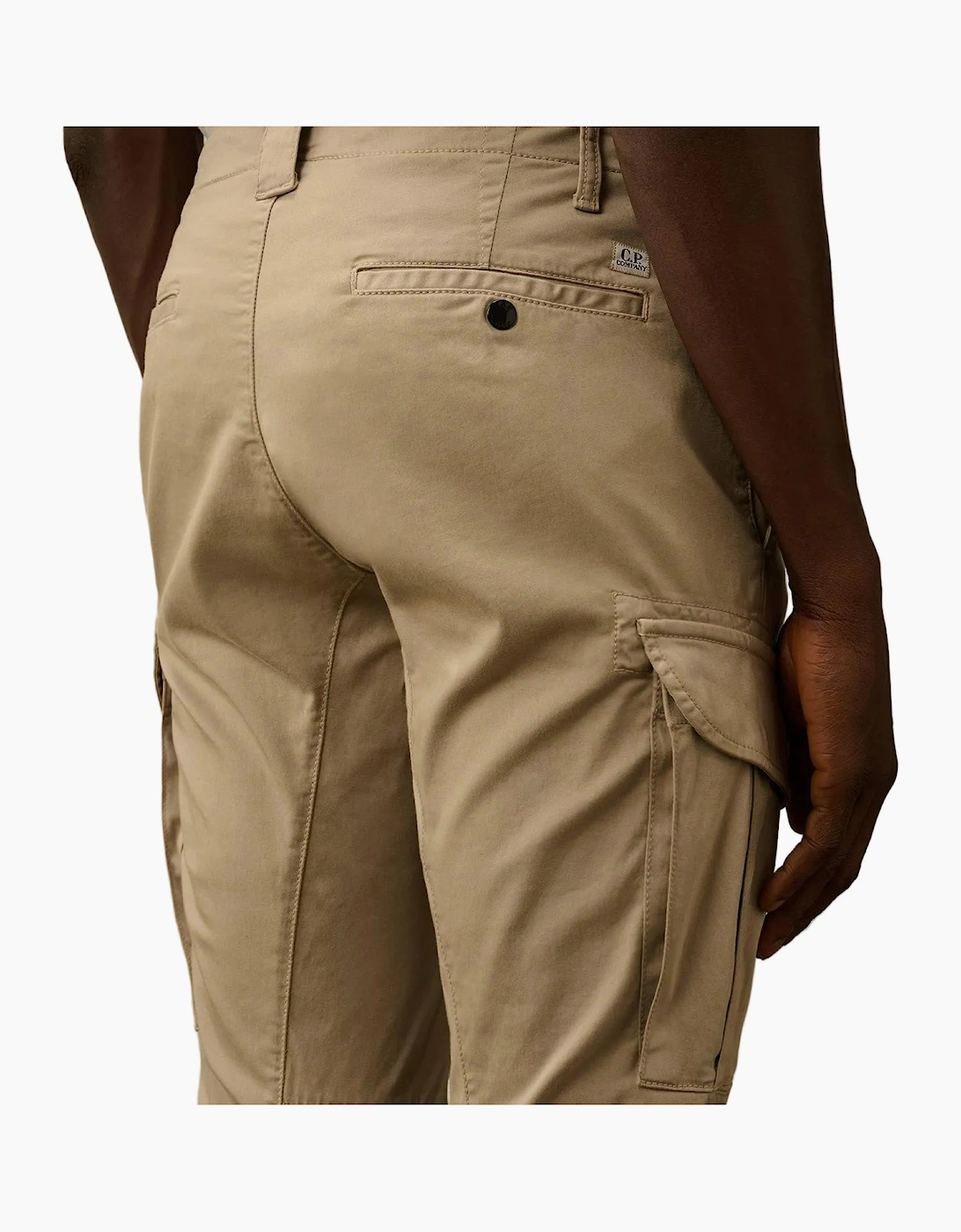 Stretch Satin Lens Cargo Pants