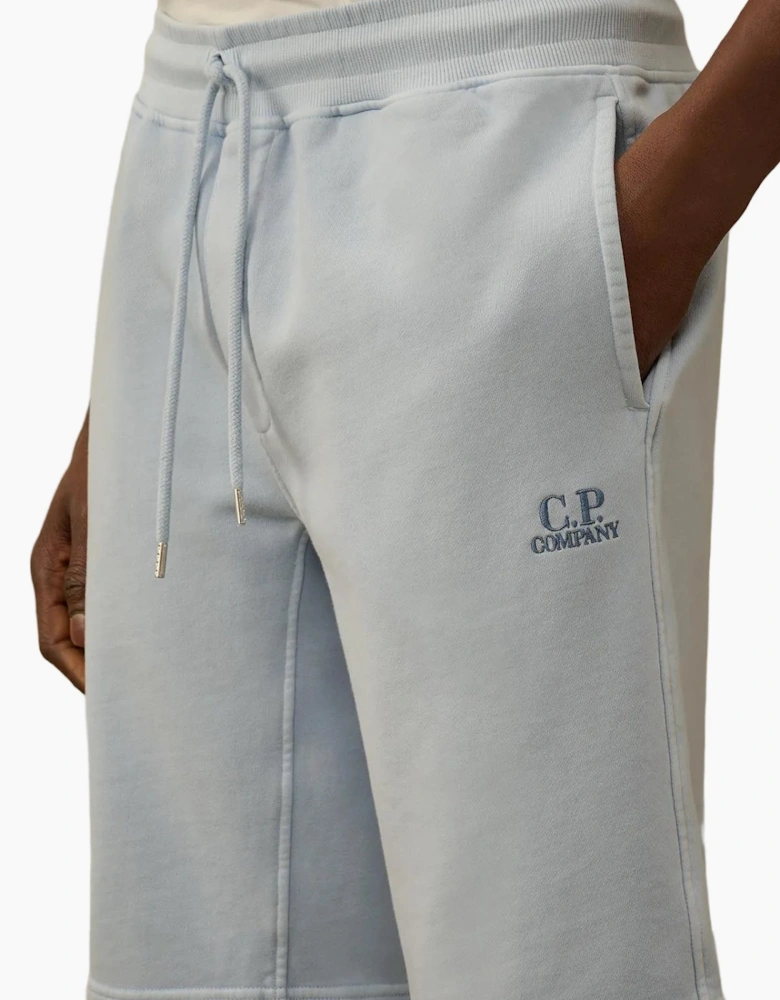 Cotton Diagonal Fleece Resist Dyed Logo Bermudas