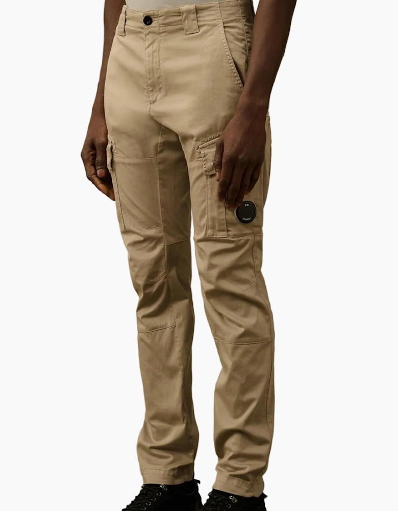 Stretch Satin Lens Cargo Pants