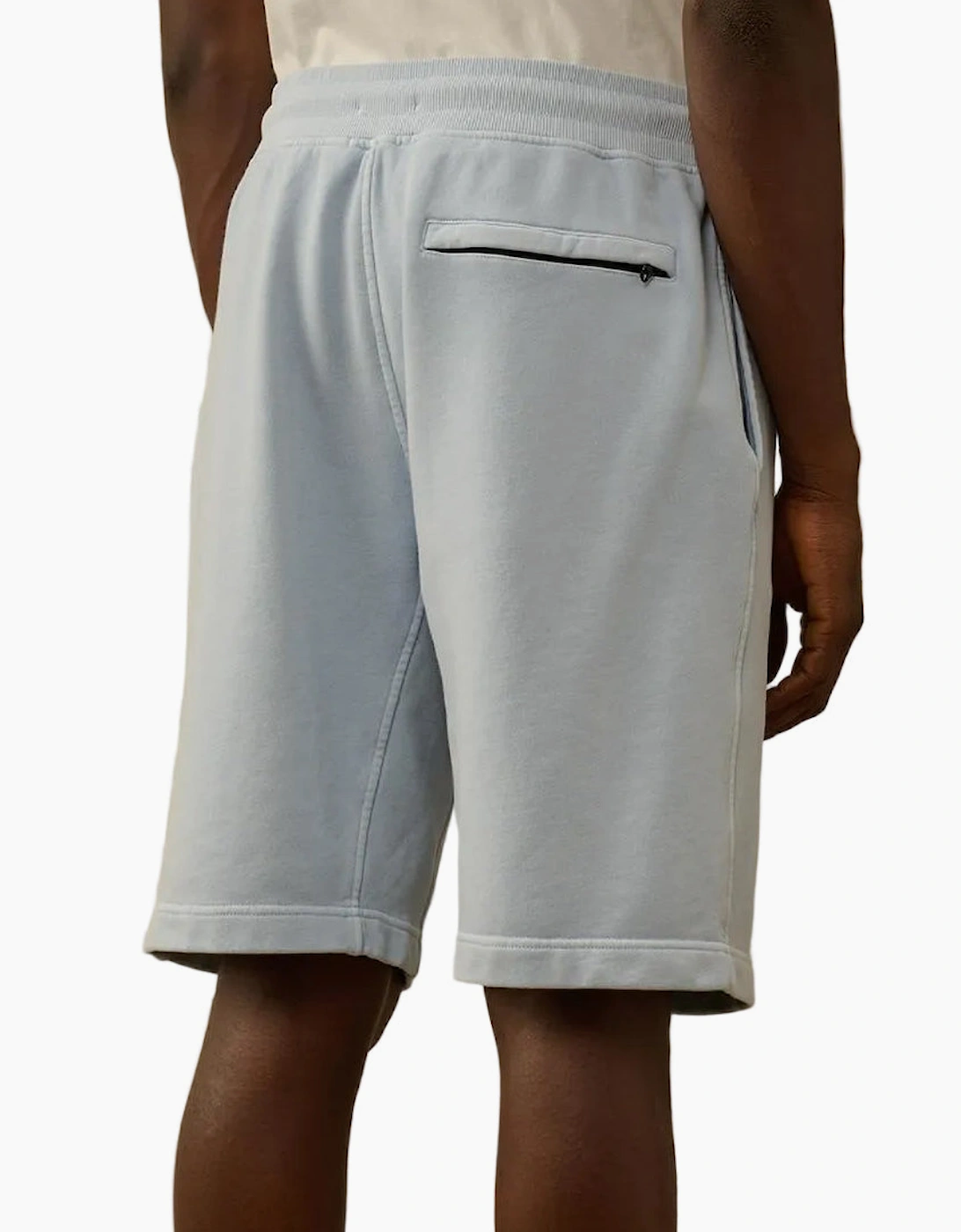 Cotton Diagonal Fleece Resist Dyed Logo Bermudas