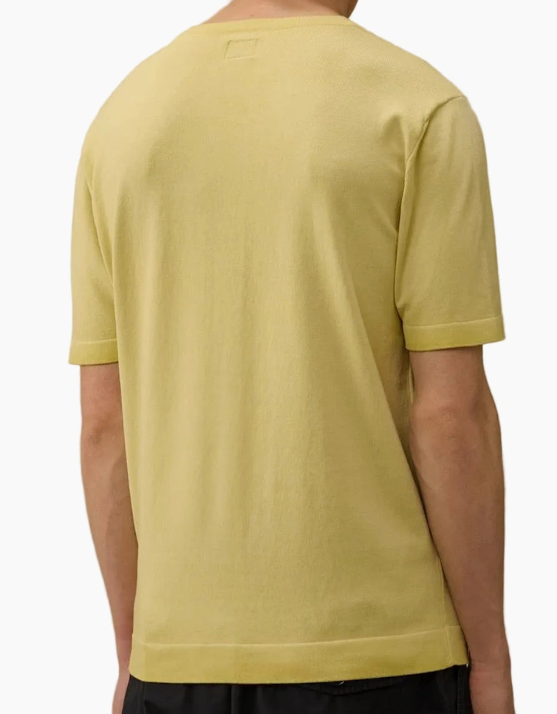 Cotton Crepe Short Sleeve Logo Knit