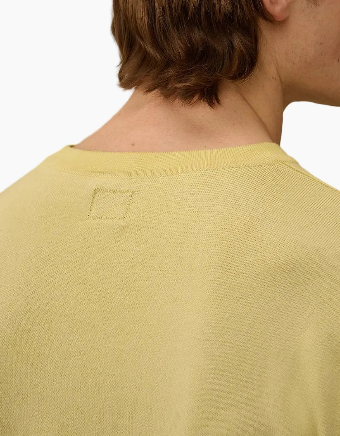 Cotton Crepe Short Sleeve Logo Knit