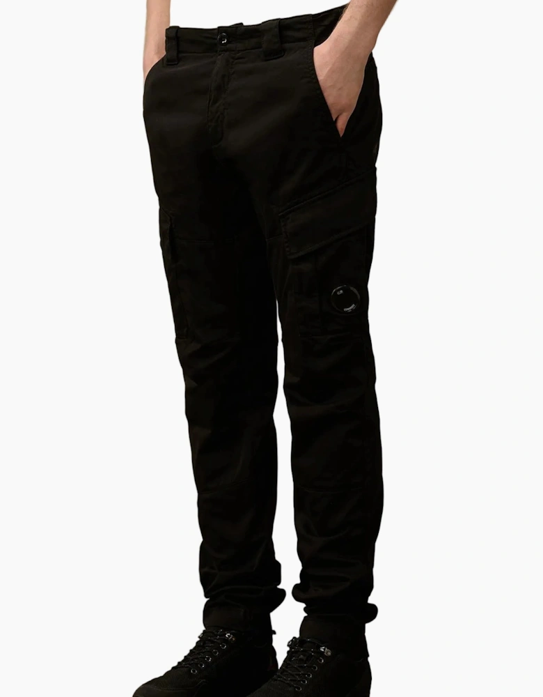 Stretch Satin Lens Cargo Pants