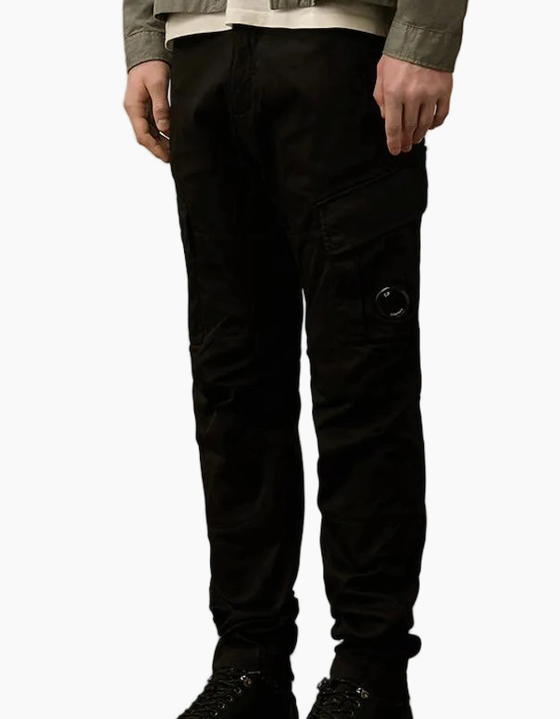 Stretch Satin Lens Cargo Pants