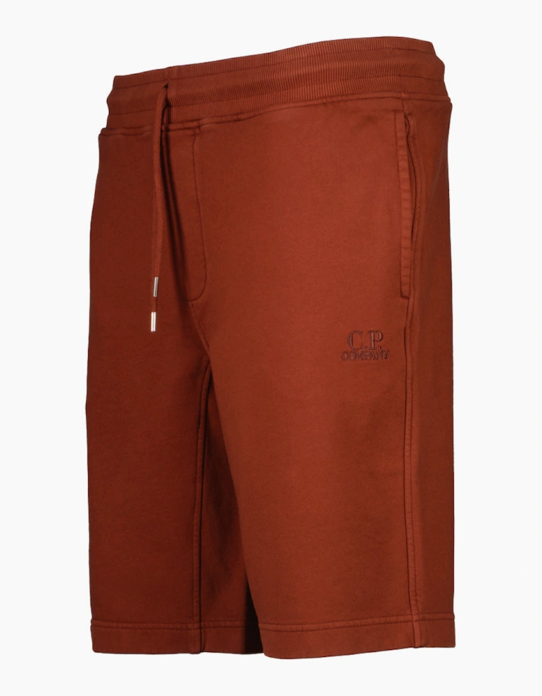 Cotton Diagonal Fleece Resist Dyed Logo Bermudas