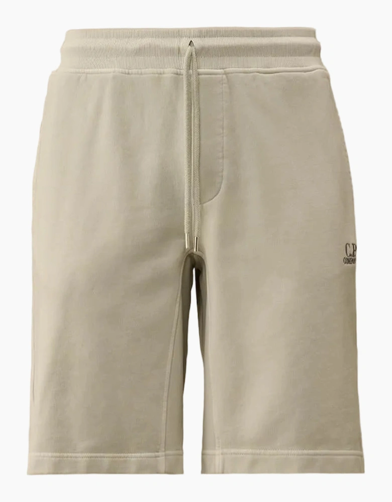 Cotton Diagonal Fleece Resist Dyed Logo Bermudas