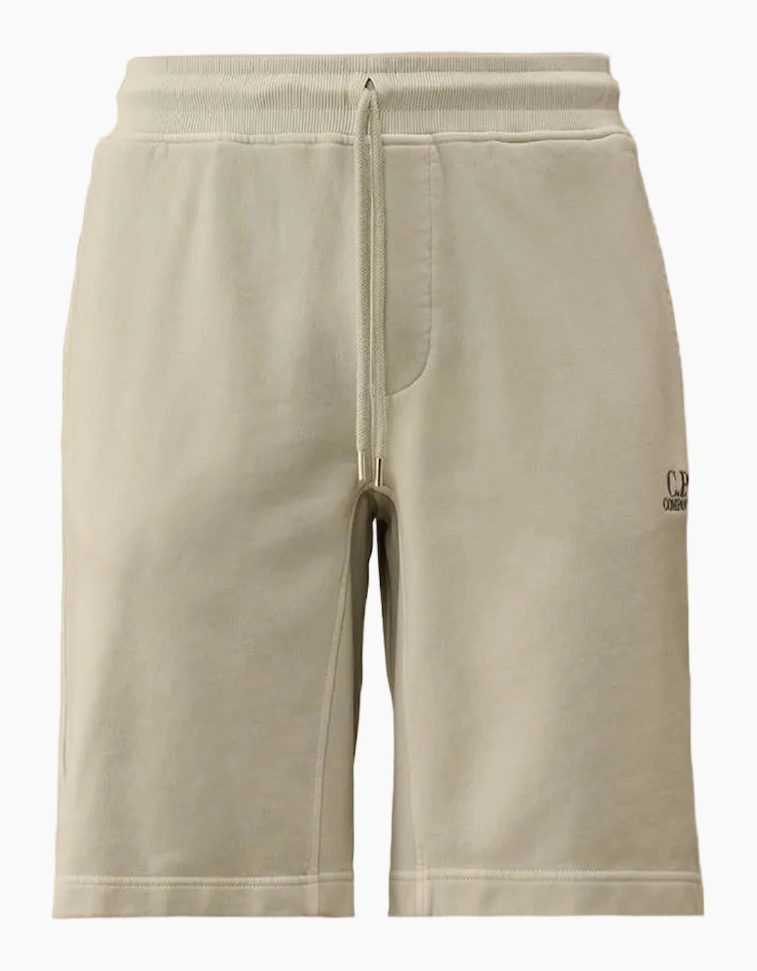 Cotton Diagonal Fleece Resist Dyed Logo Bermudas