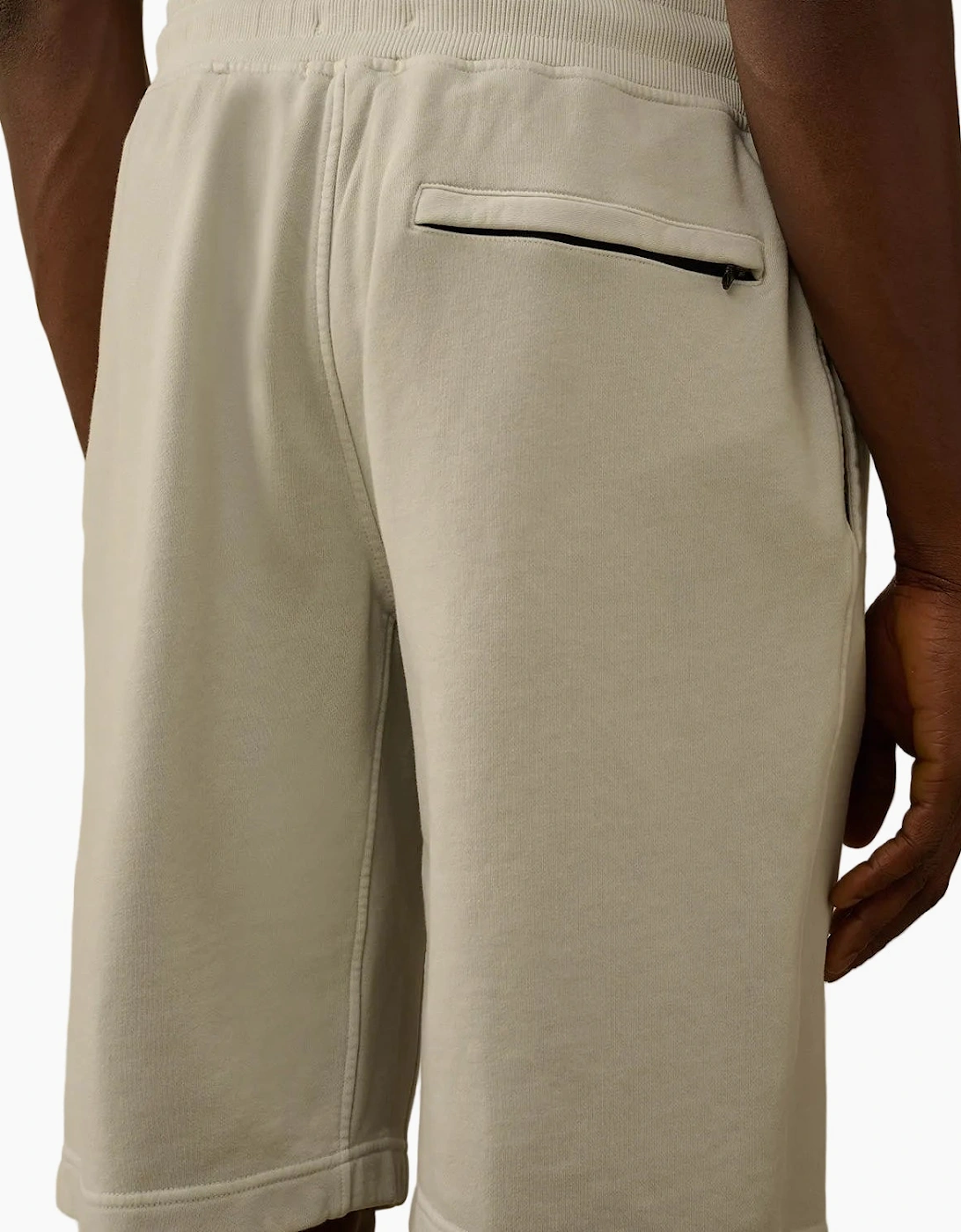 Cotton Diagonal Fleece Resist Dyed Logo Bermudas