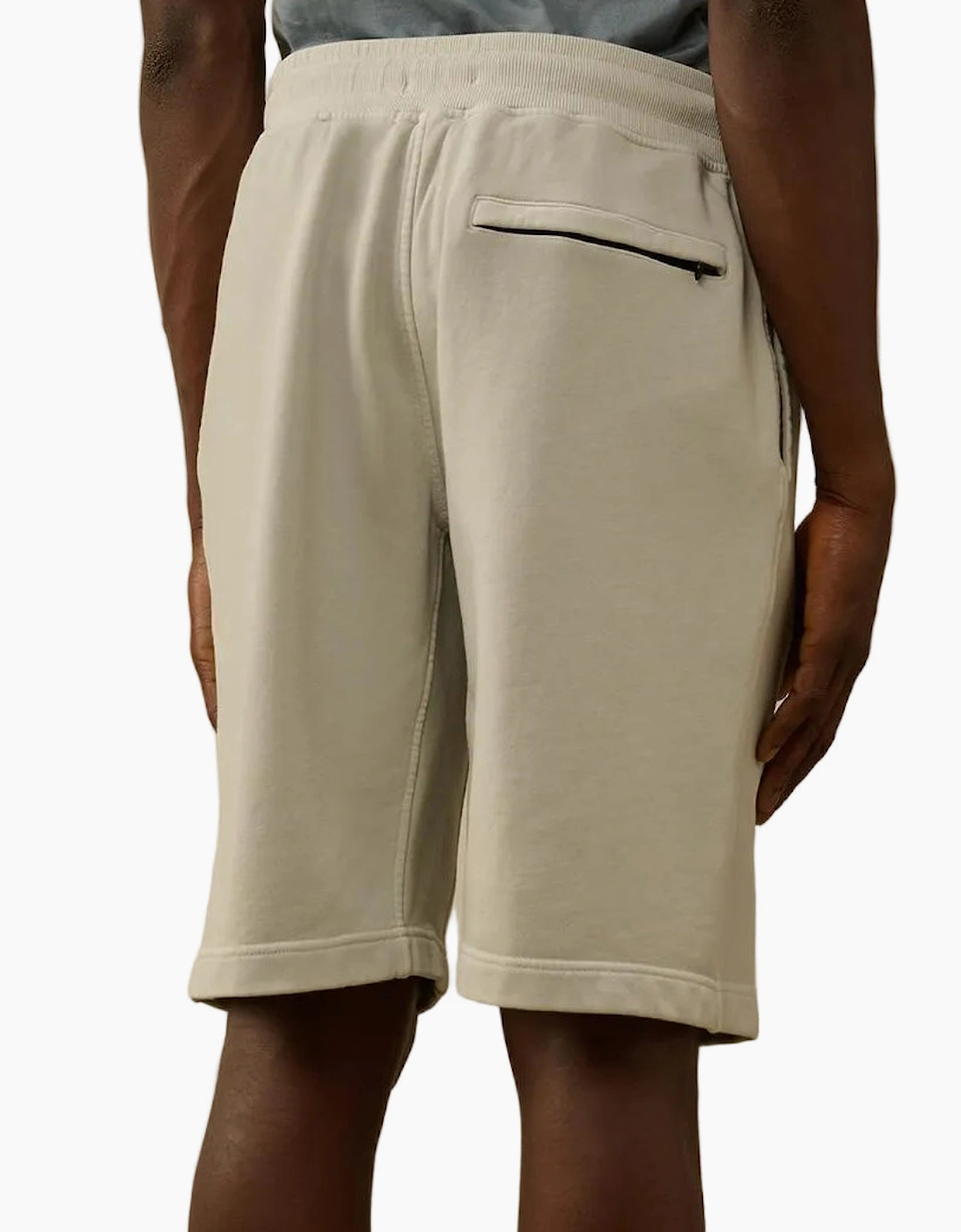 Cotton Diagonal Fleece Resist Dyed Logo Bermudas