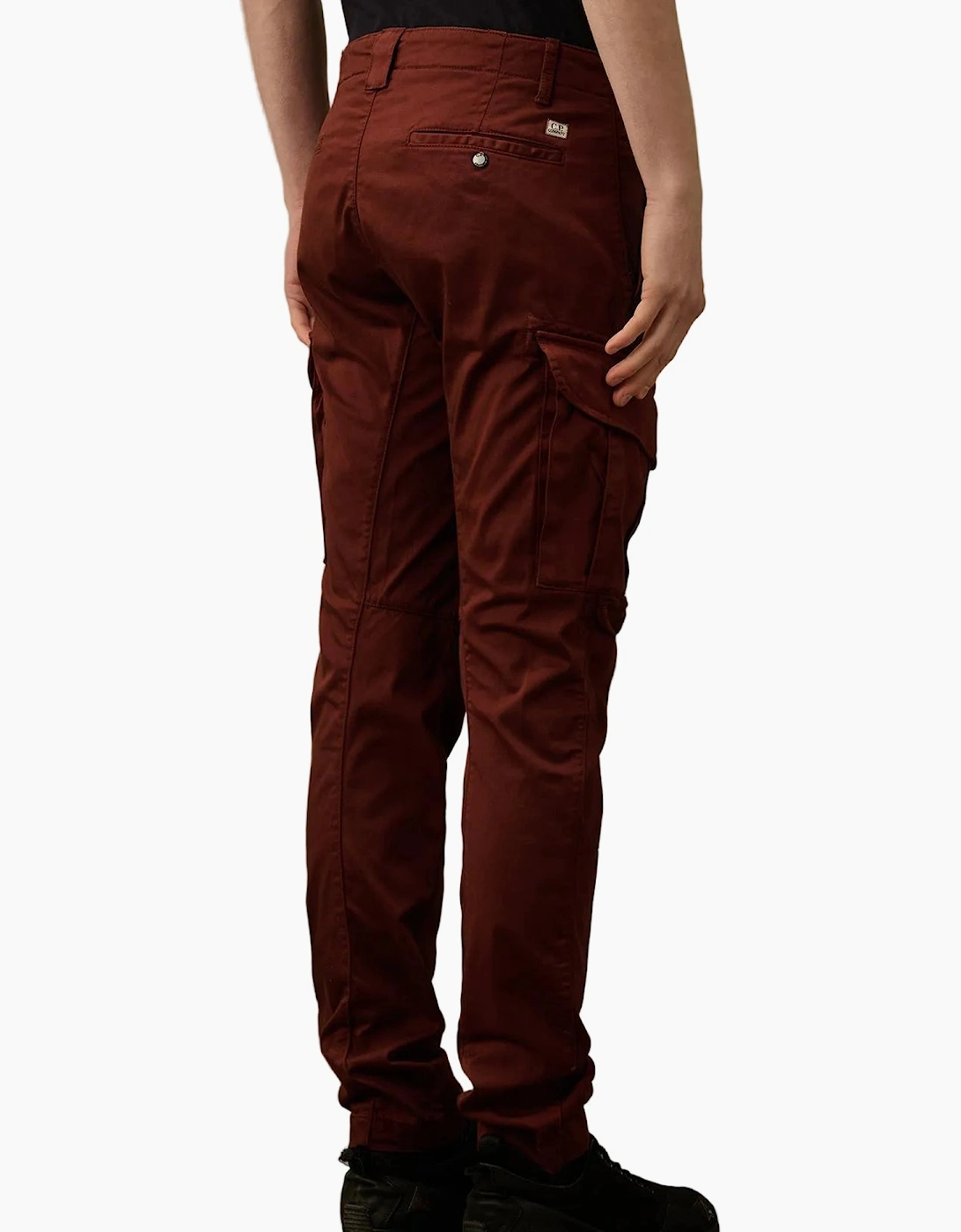Stretch Satin Lens Cargo Pants