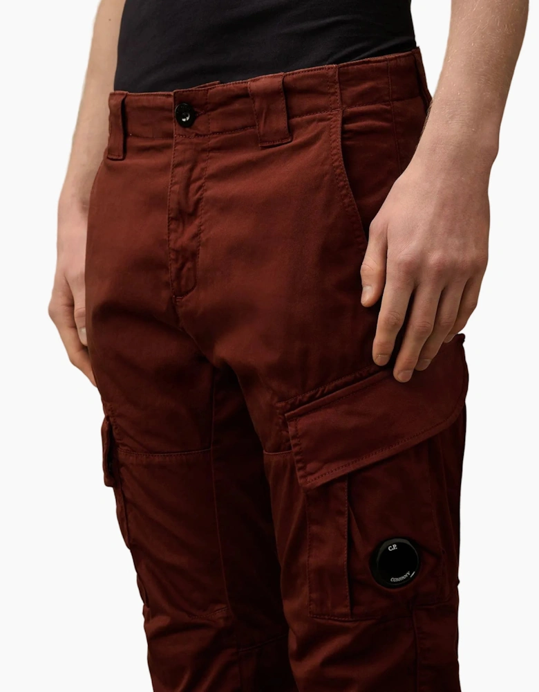 Stretch Satin Lens Cargo Pants