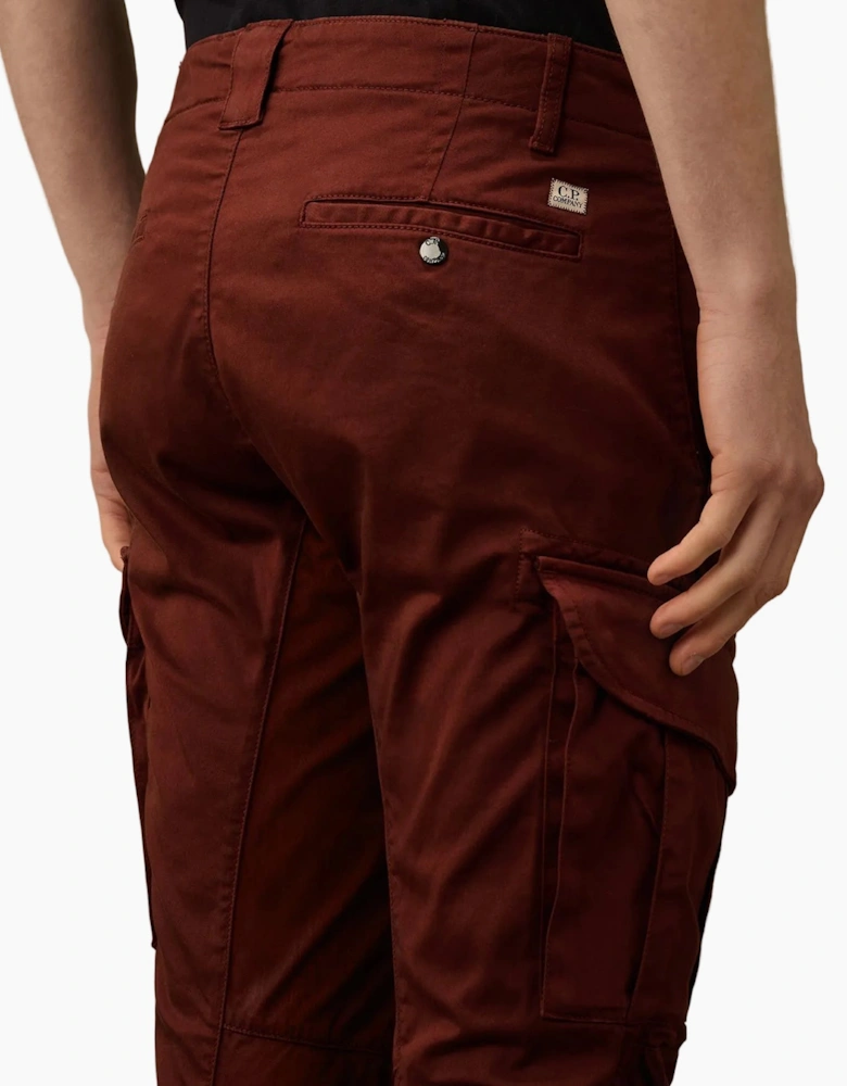 Stretch Satin Lens Cargo Pants