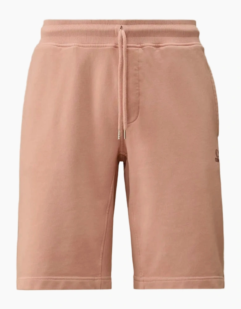 Cotton Diagonal Fleece Resist Dyed Logo Bermudas