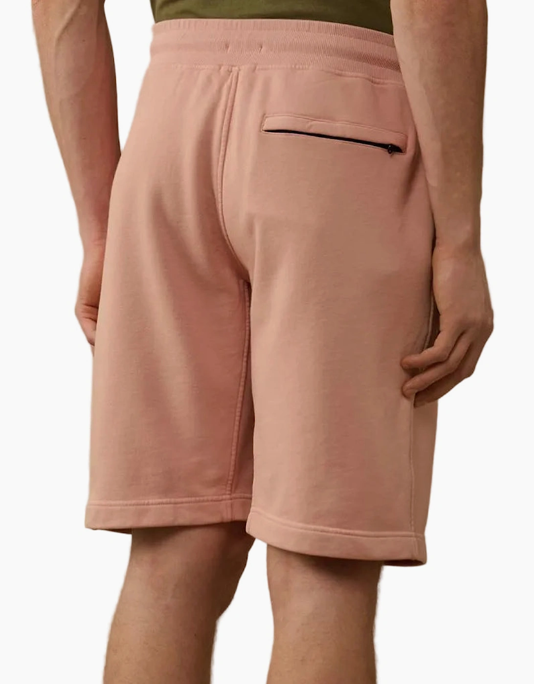 Cotton Diagonal Fleece Resist Dyed Logo Bermudas