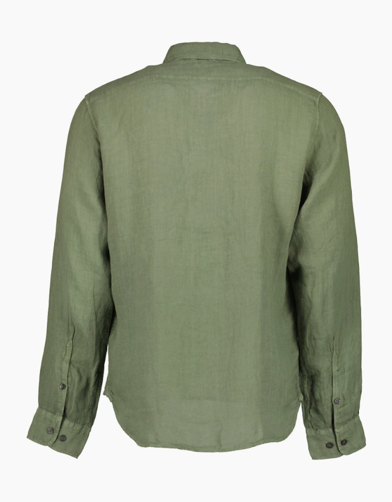 Long Sleeve Linen Overshirt