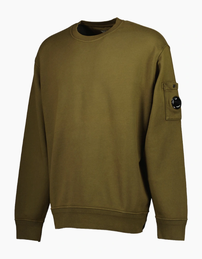 Diagonal Fleece Lens Sweatshirt