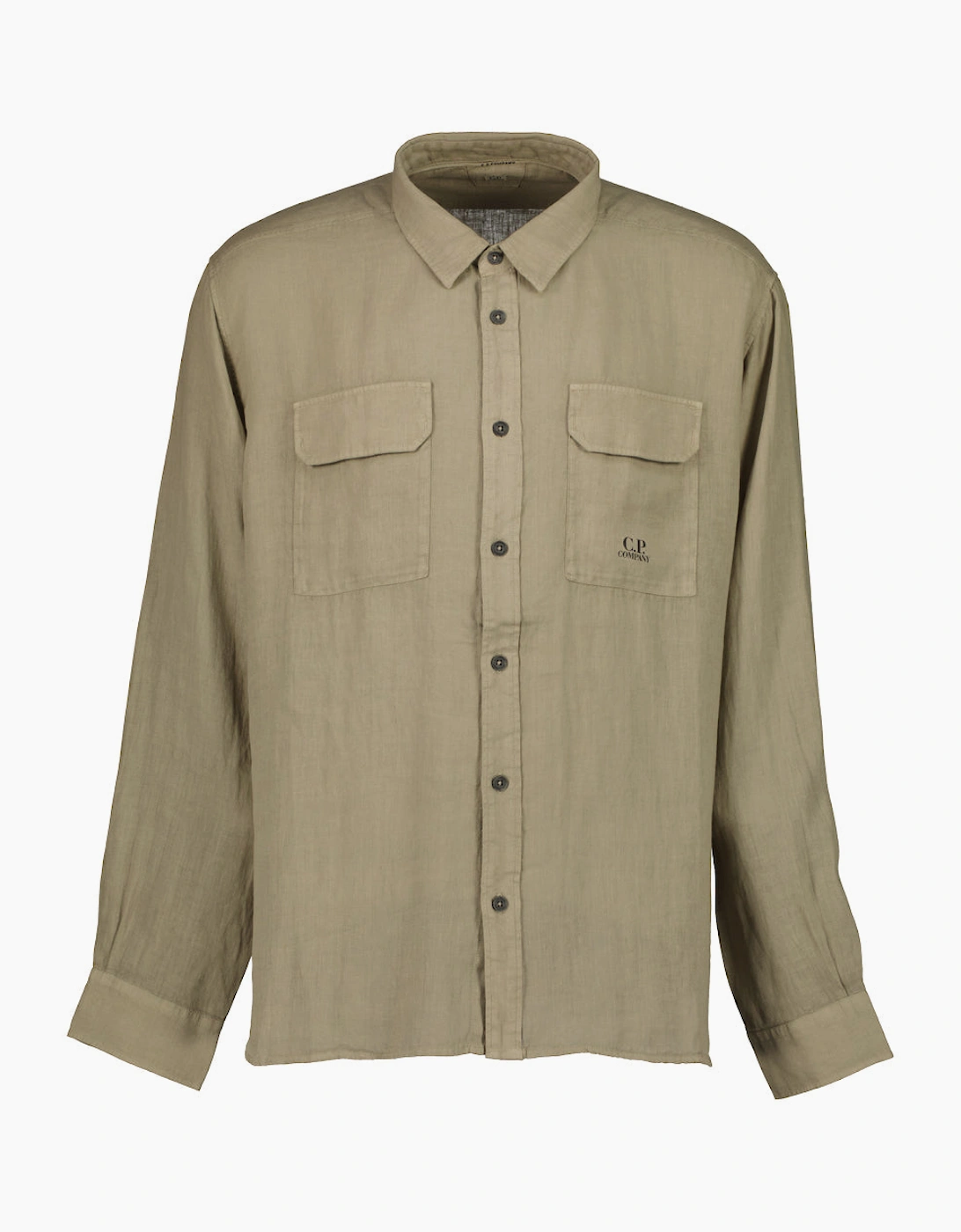 Long Sleeve Linen Overshirt