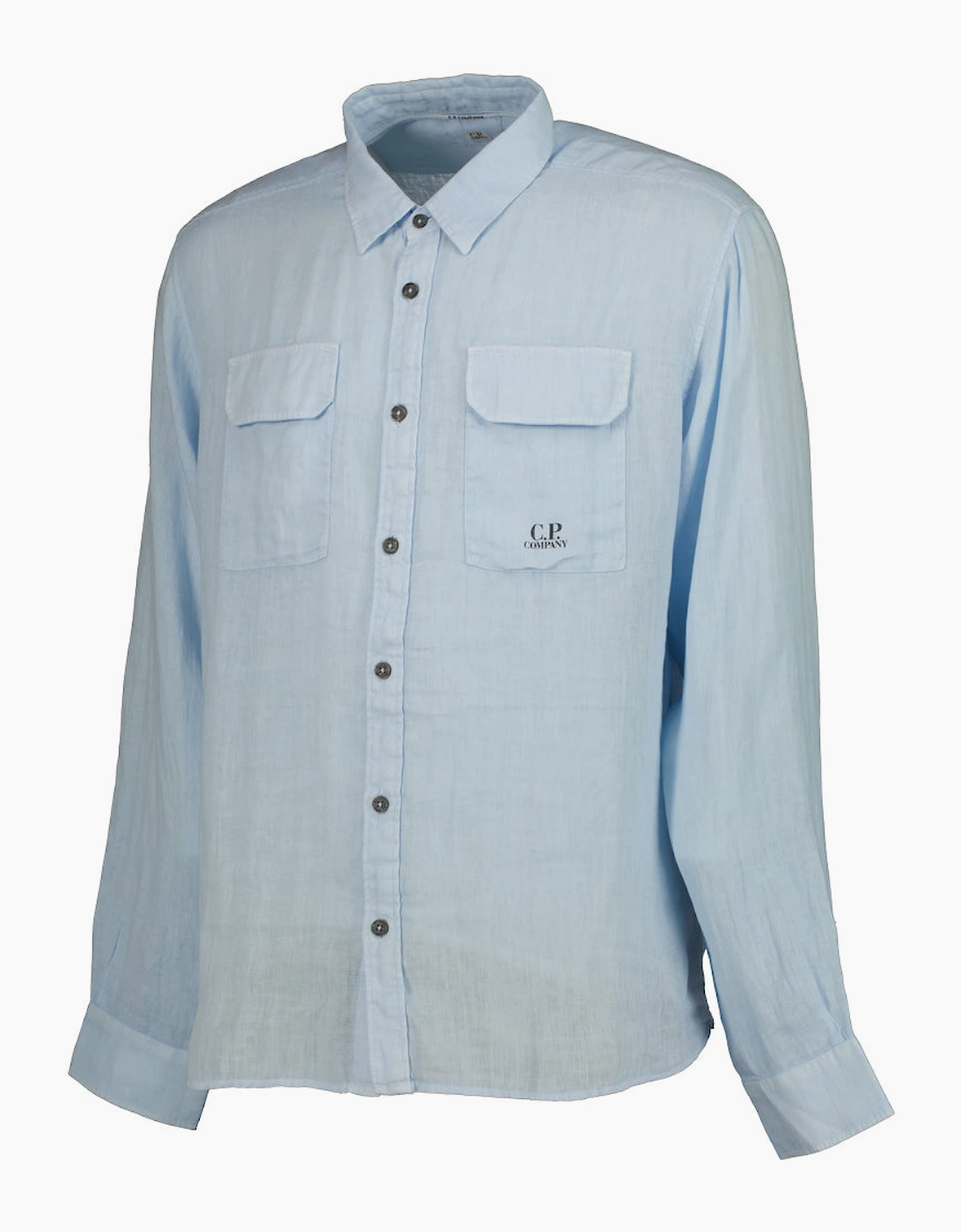 Long Sleeve Linen Overshirt