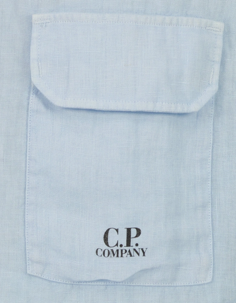 Long Sleeve Linen Overshirt