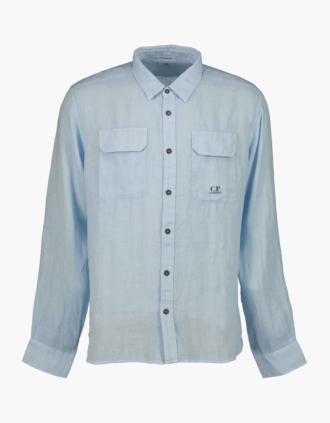 Long Sleeve Linen Overshirt