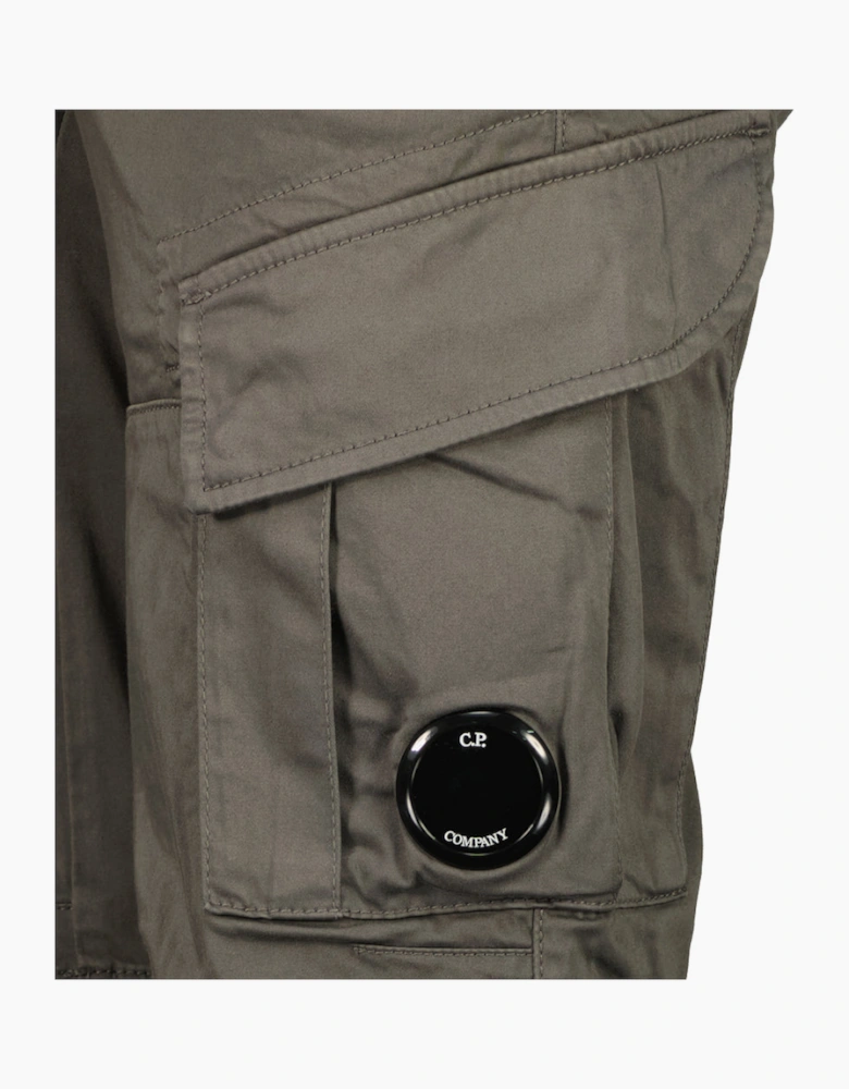 Satin Stretch Lens Cargo Shorts