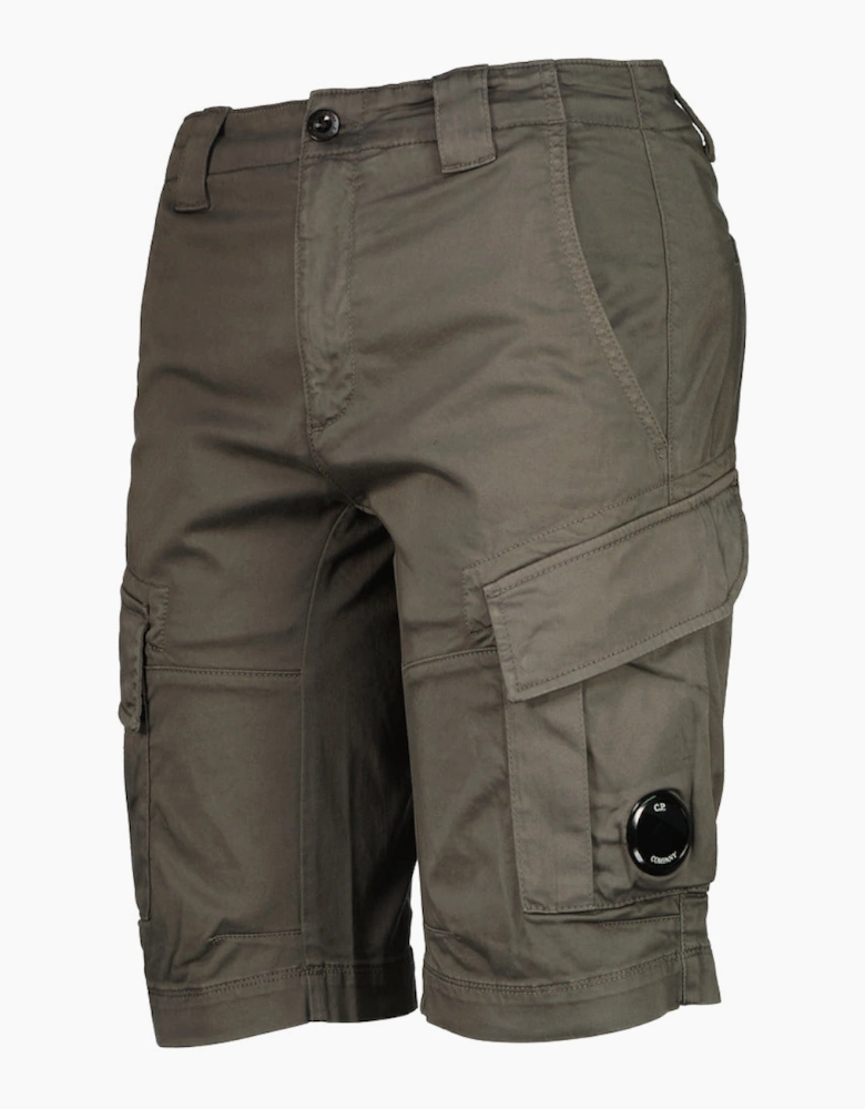 Satin Stretch Lens Cargo Shorts