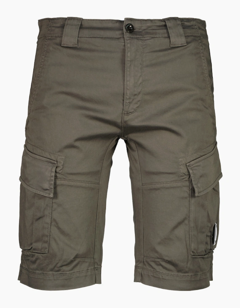 Satin Stretch Lens Cargo Shorts