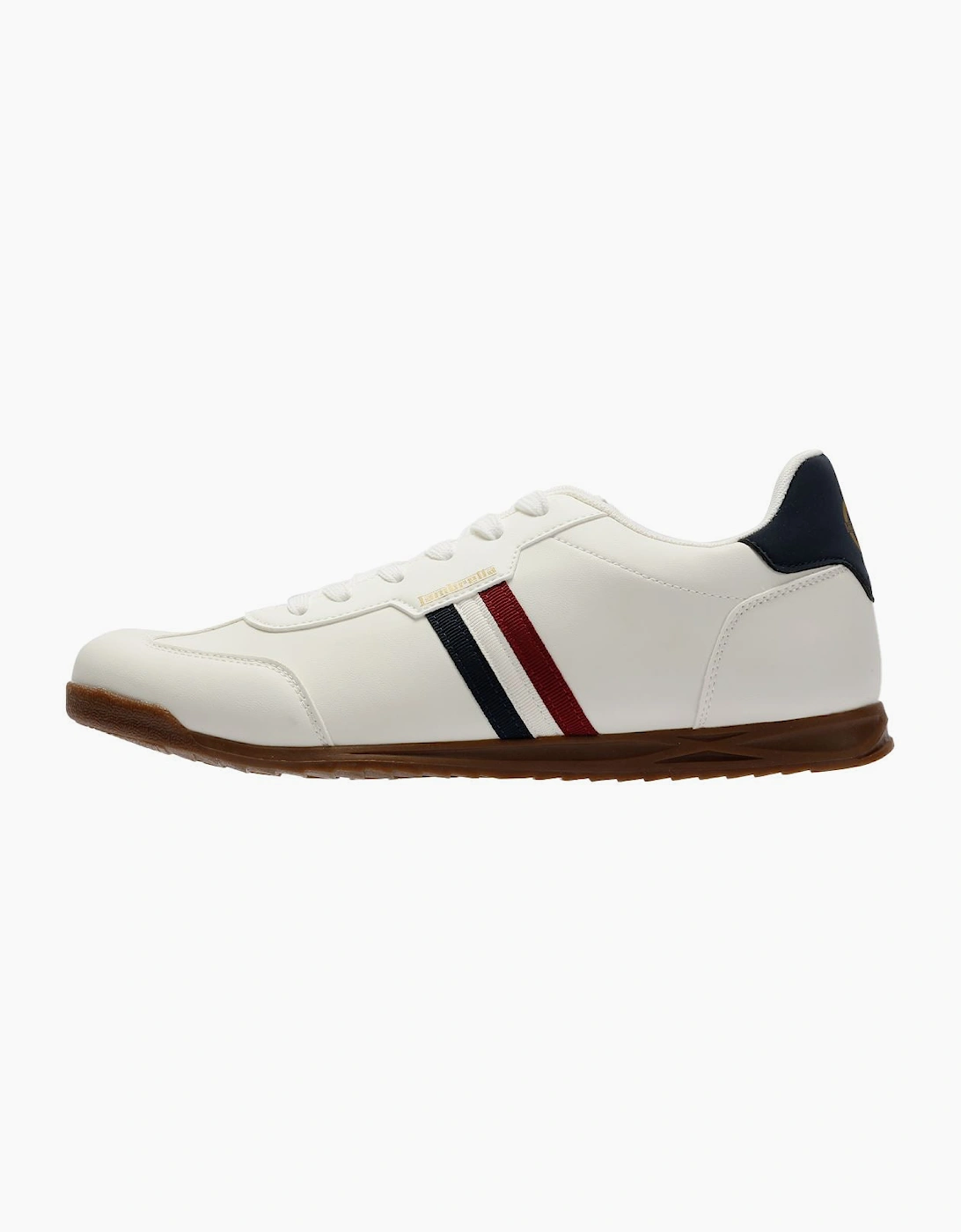 Lambretta Tackle Men's White/Navy Trainers