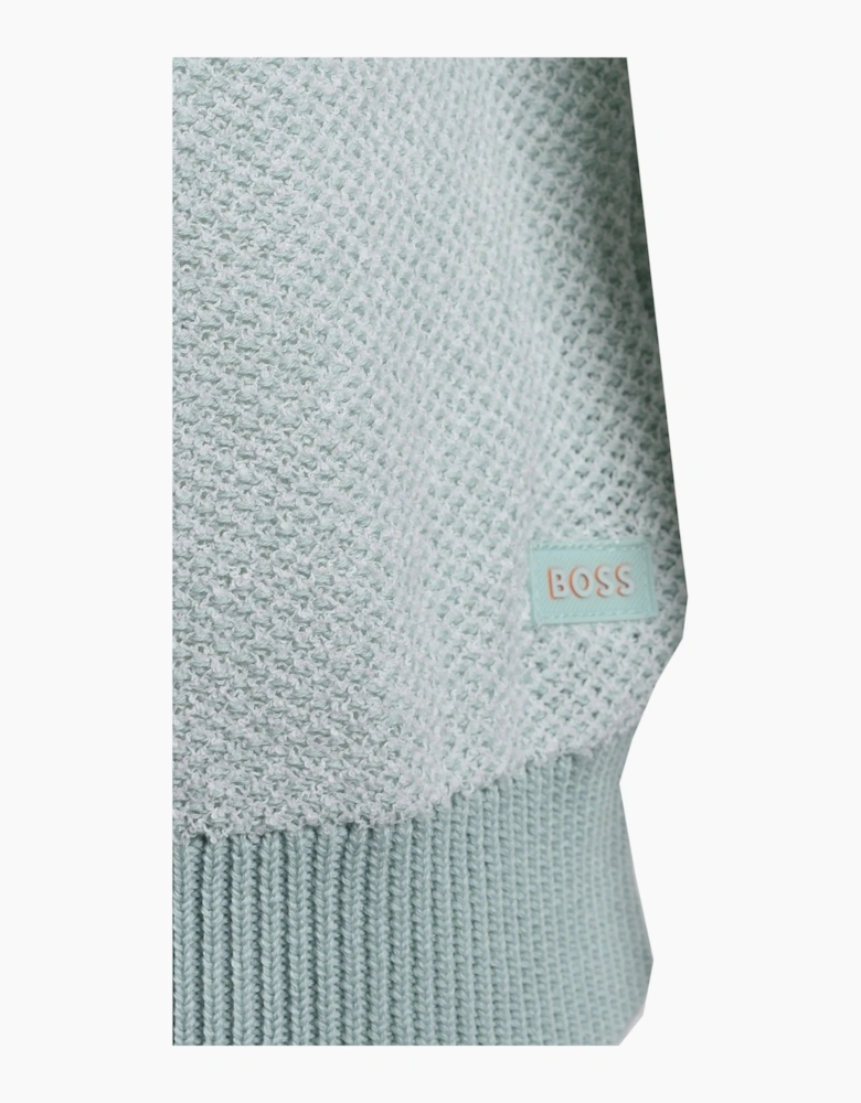 Boss Orange KANTONIO KNITTED T-SHIRT TURQUOISE