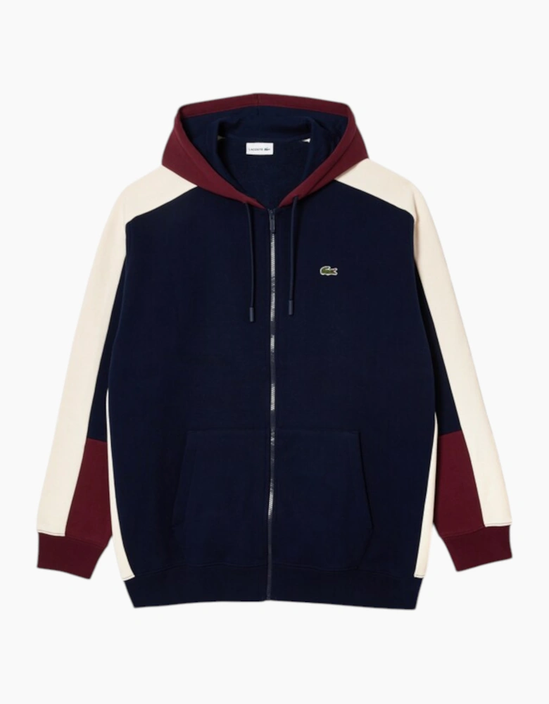 Lacoste Mens Fleece Hoodie Zip Up Casual Cotton Top