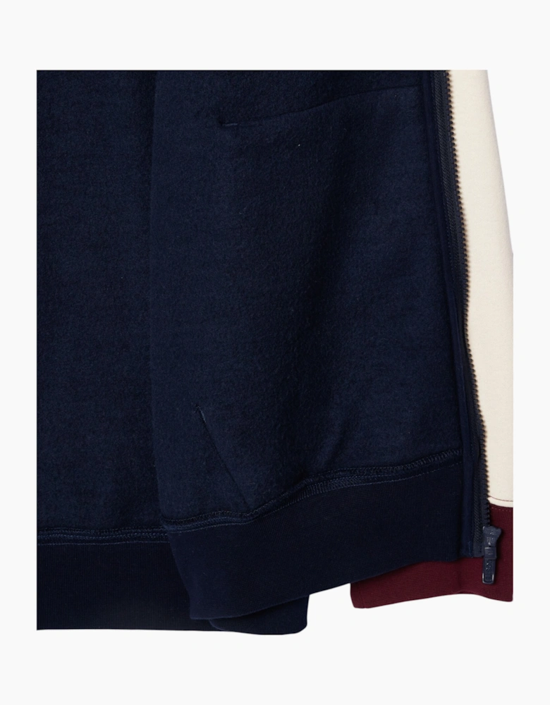 Lacoste Mens Fleece Hoodie Zip Up Casual Cotton Top