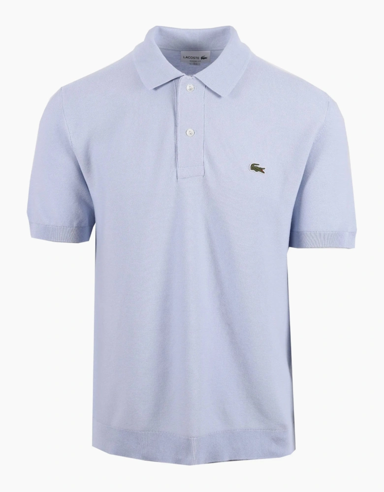 LACOSTE KNITTED POLO SHIRT PHOENIX BLUE