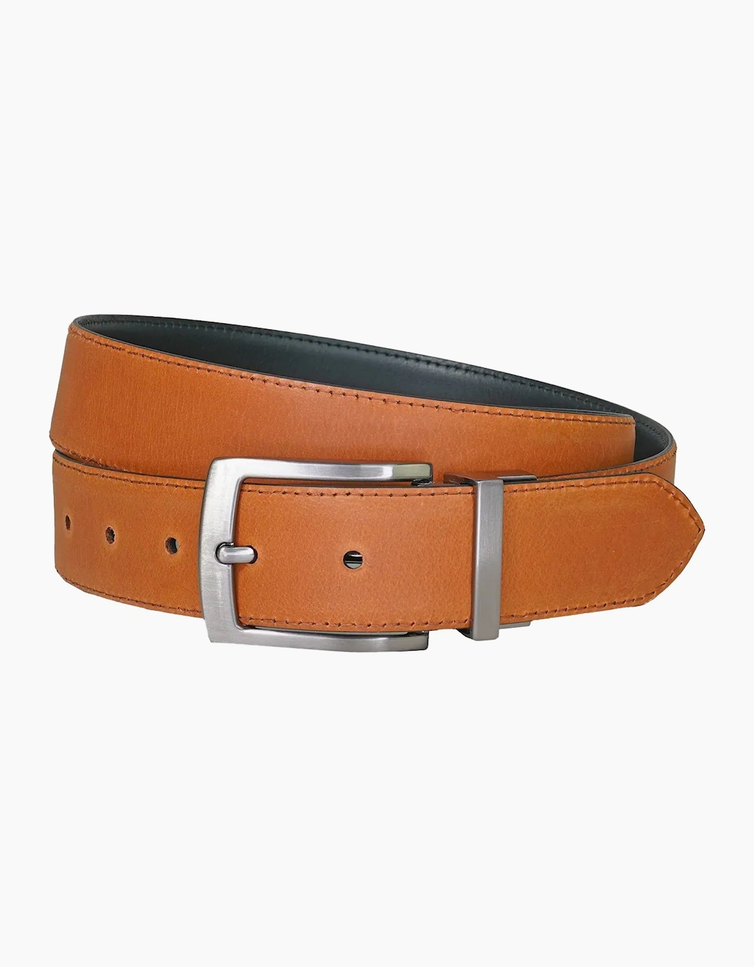 Sophos Halstead 35mm reversible padded stitched belt BLACK TAN