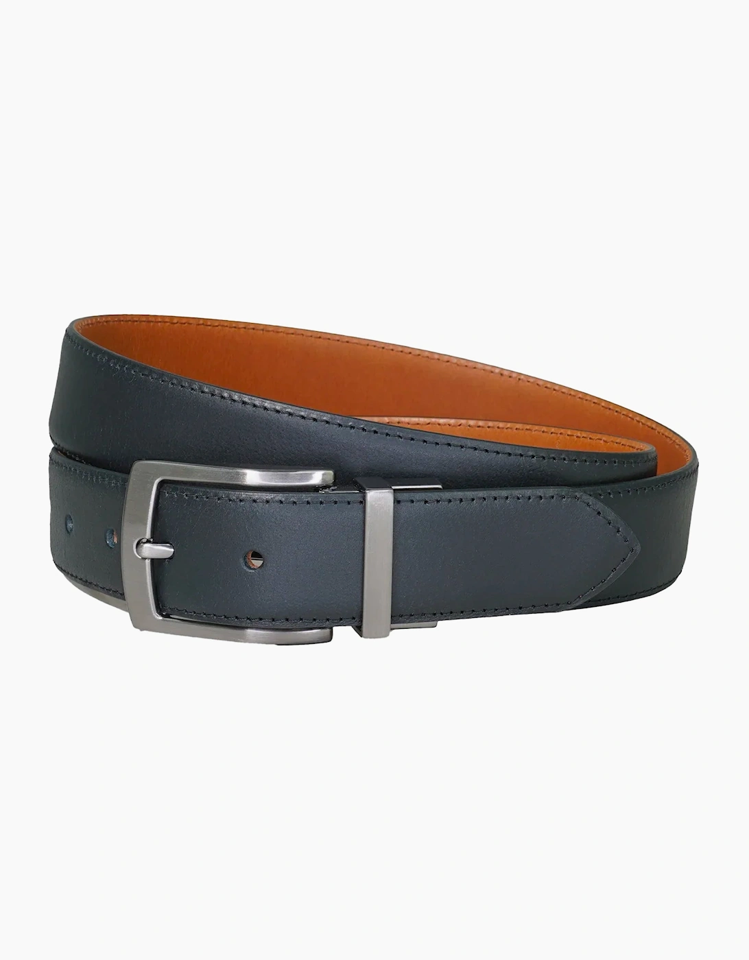 Sophos Halstead 35mm reversible padded stitched belt BLACK TAN, 3 of 2